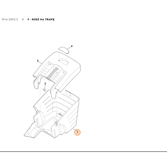 STIHL Dolna część kosza na trawę 6320 703 9606